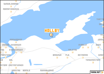 map of Hallby