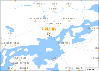 map of Hällby