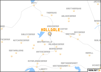 map of Halldale