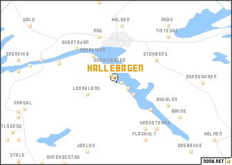map of Hällebågen