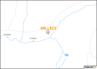 map of Halleck