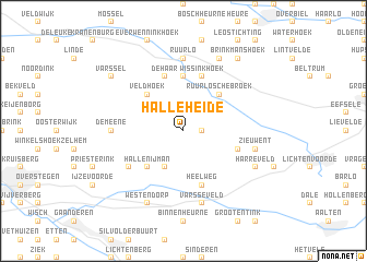 map of Halle-Heide