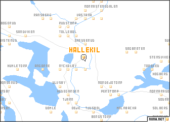 map of Hällekil