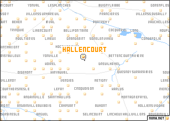 map of Hallencourt