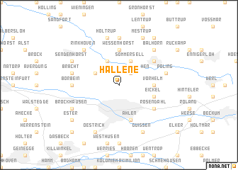 map of Hallene