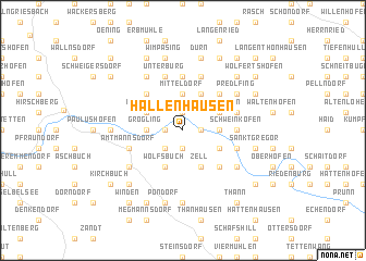 map of Hallenhausen