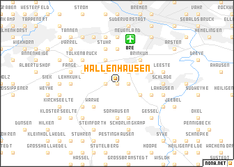 map of Hallenhausen