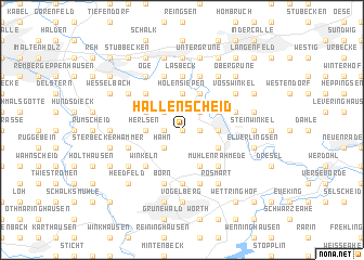 map of Hallenscheid