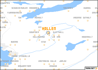 map of Hallen