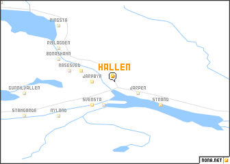 map of Hallen