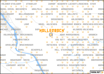 map of Hallerbach