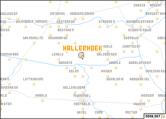 map of Hallerhoek