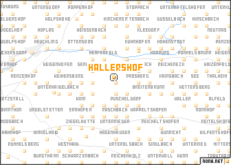 map of Hallershof