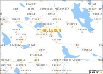 map of Hällerum