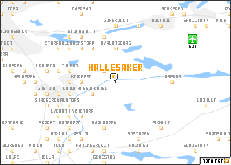 map of Hällesåker