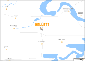 map of Hallett