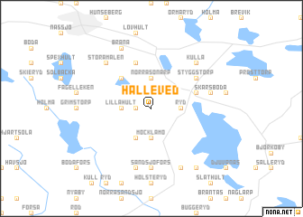 map of Hälleved