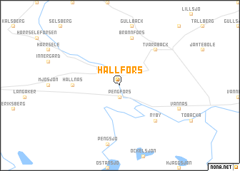 map of Hällfors