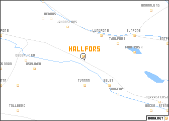 map of Hällfors