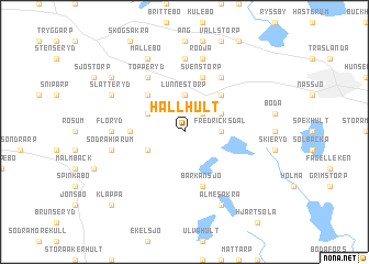 map of Hallhult