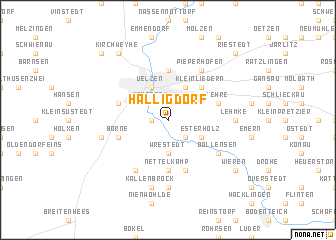 map of Halligdorf