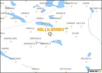 map of Hallilanmäki