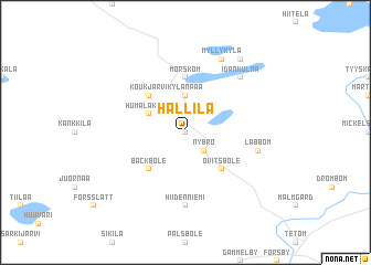 map of Hallila