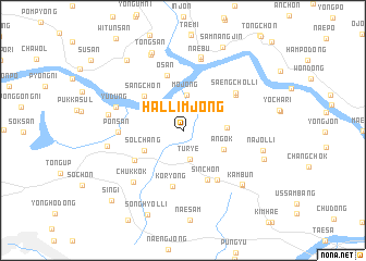 map of Hallimjŏng