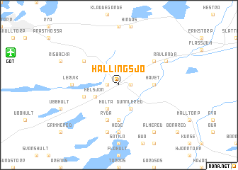 map of Hällingsjö