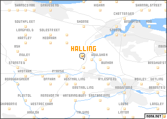 map of Halling