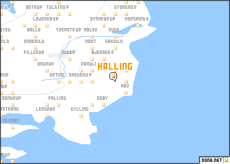 map of Halling