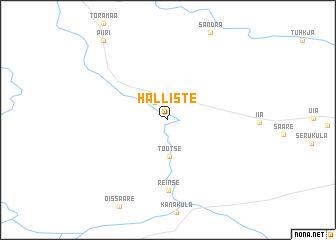 map of Halliste