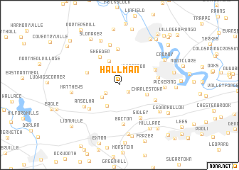 map of Hallman