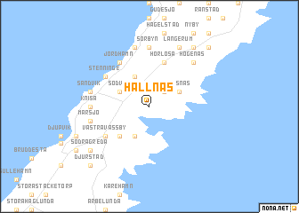 map of Hallnäs