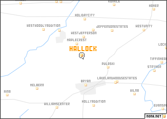 map of Hallock