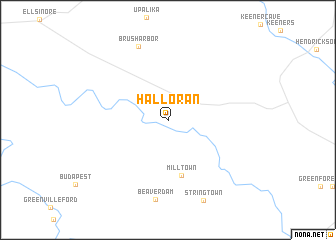 map of Halloran