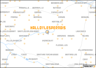 map of Halloy-lès-Pernois