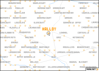 map of Halloy