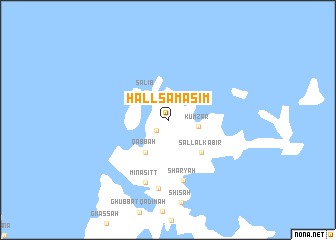 map of Ḩall Samāsim