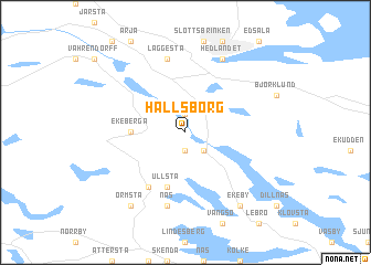 map of Hallsborg