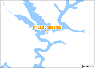 map of Halls Crossing