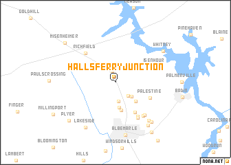 map of Halls Ferry Junction