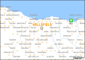 map of Hallsfield