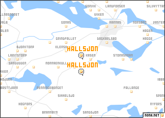 map of Hällsjön