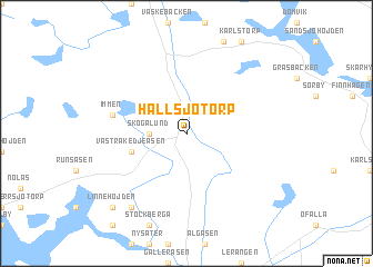 map of Hållsjötorp