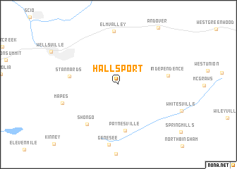 map of Hallsport