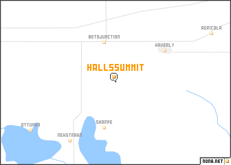 map of Halls Summit