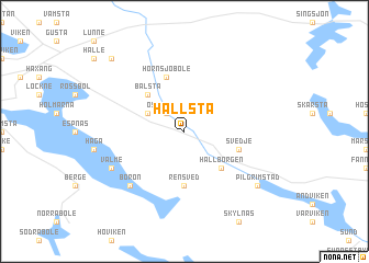 map of Hållsta