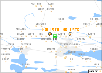 map of Hallsta