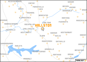 map of Hallston